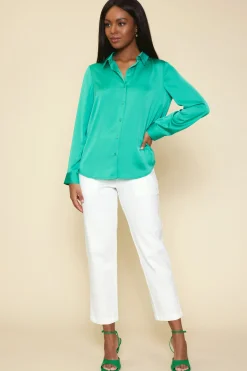 Recycled Classic Button Down Top