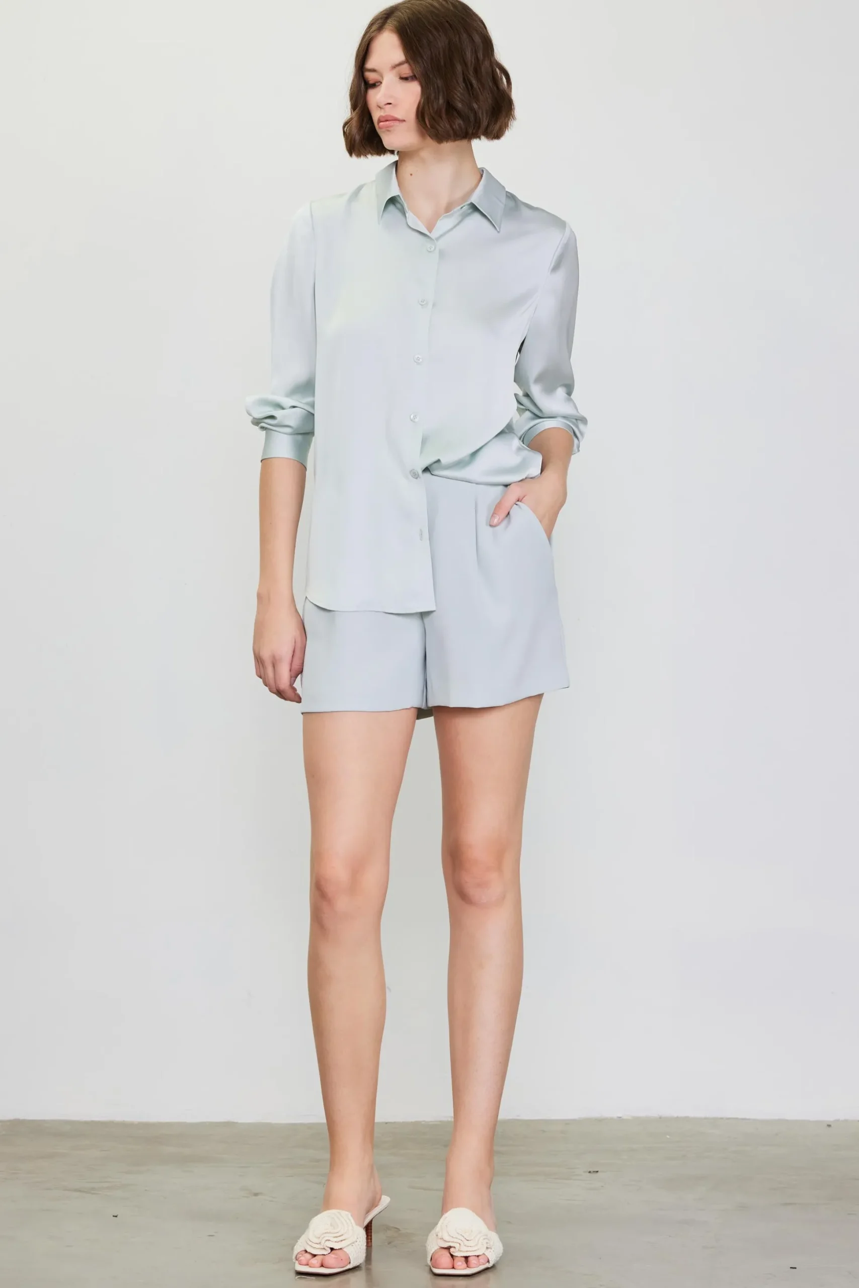 Recycled Classic Button Down Top