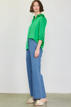 Recycled Classic Button Down Top