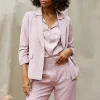 Recycled Shirred Sleeve Blazer