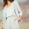 Recycled Shirred Sleeve Blazer