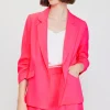 Recycled Shirred Sleeve Blazer