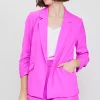 Recycled Shirred Sleeve Blazer