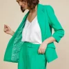 Recycled Shirred Sleeve Blazer