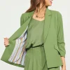 Recycled Shirred Sleeve Blazer