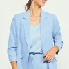 Recycled Shirred Sleeve Blazer