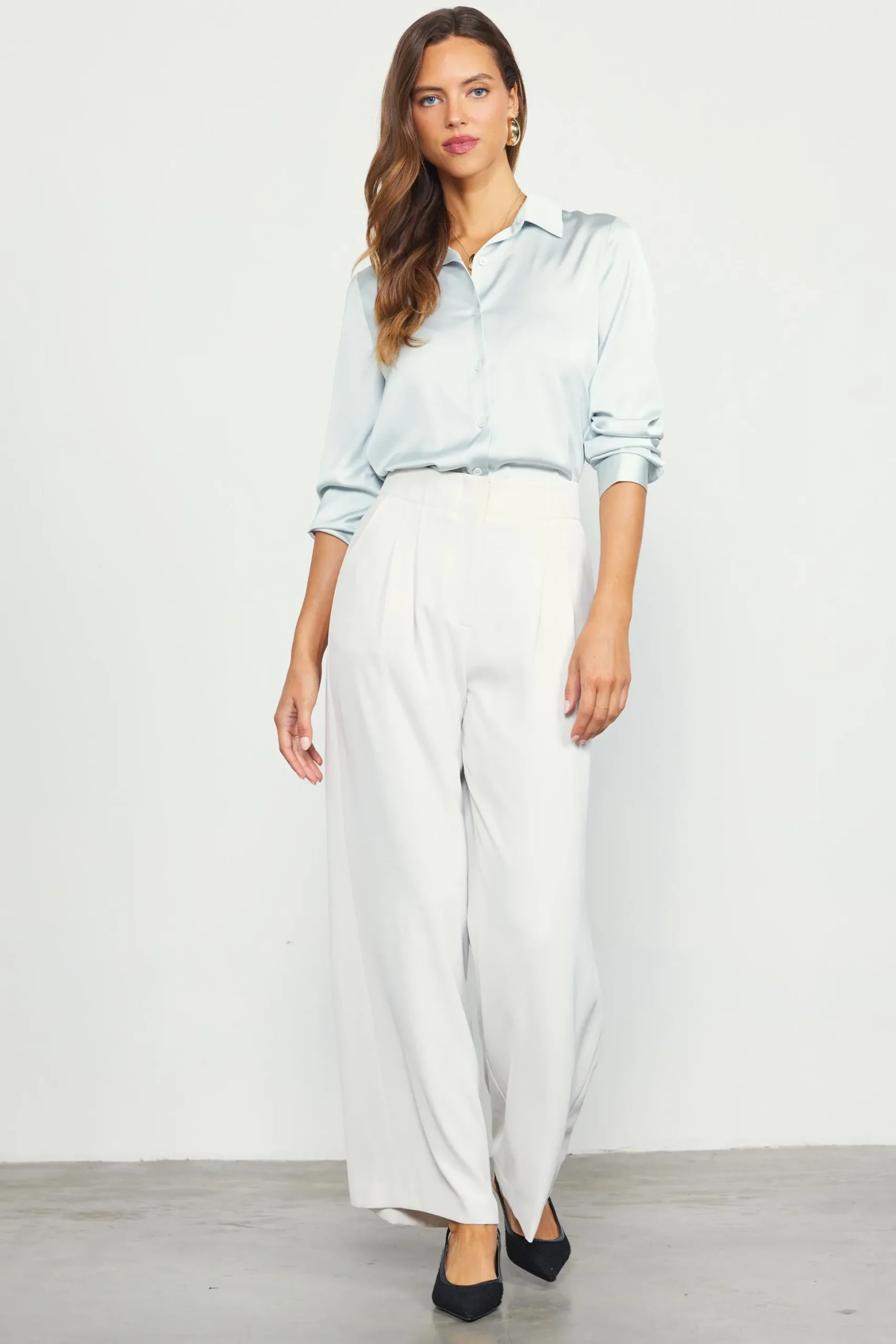 Recycled Wide Leg Pants