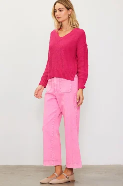 Relaxed V Neck Sweater