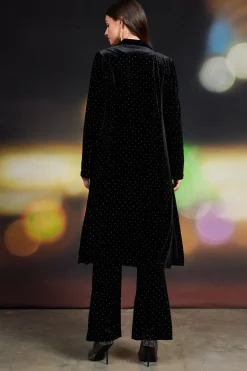Rhinestone Velvet Duster