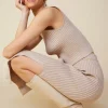 Ribbed Knit Sleeveless Top