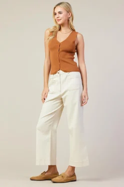 Ribbed Knit Tank Vest