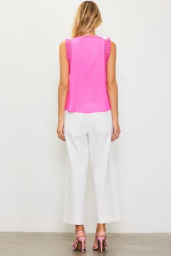 Ruffle Detail Woven Top