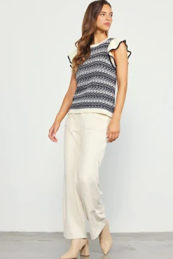 Ruffle Sleeve Sweater