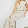 Satin Cargo Pants