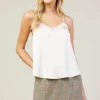 Satin Lace Cami Top