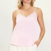 Satin Lace Detail Cami