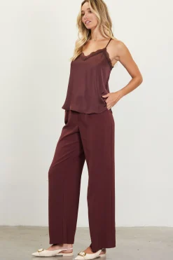 Satin Lace Detail Cami