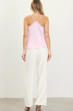 Satin Lace Detail Cami