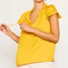 Satin Ruffled Detail Top