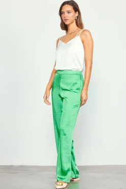 Satin Straight Leg Pant