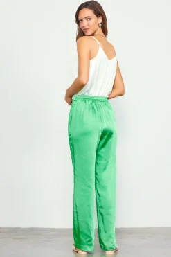 Satin Straight Leg Pant