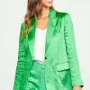 Satin Tailored Blazer