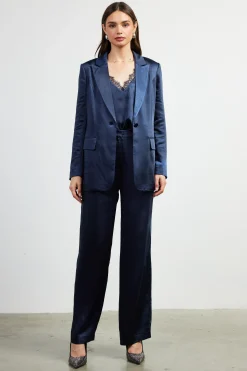 Satin Tailored Blazer
