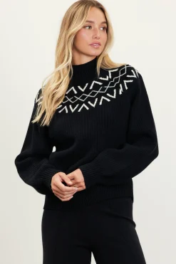 Sequin Detail Fair Isle Sweater