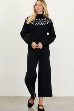 Sequin Detail Fair Isle Sweater