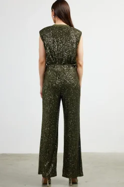 Sequin Flared Pants