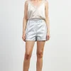 Shimmery Paperbag Shorts
