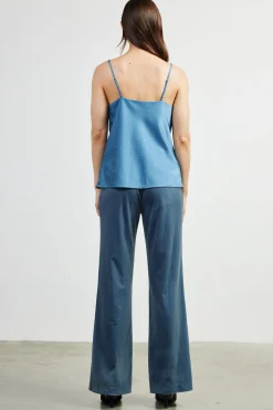 Shimmery Satin Cowl Neck Cami