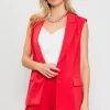 Sleeveless Tailored Blazer