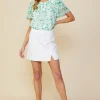 Slit Detail Mini Skirt