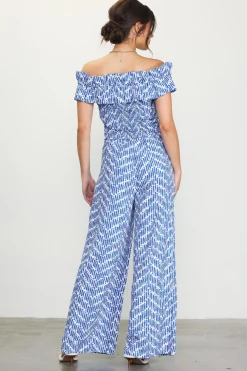 Smocked Off Shoulder Ruffle Top