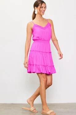 Smocked Waist Mini Dress