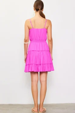 Smocked Waist Mini Dress