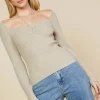 Strappy Halter Ribbed Sweater