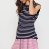 Striped Sleeveless Rib Top