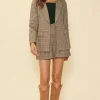 Structured Plaid Blazer