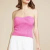 Sweetheart Neckline Knit Top