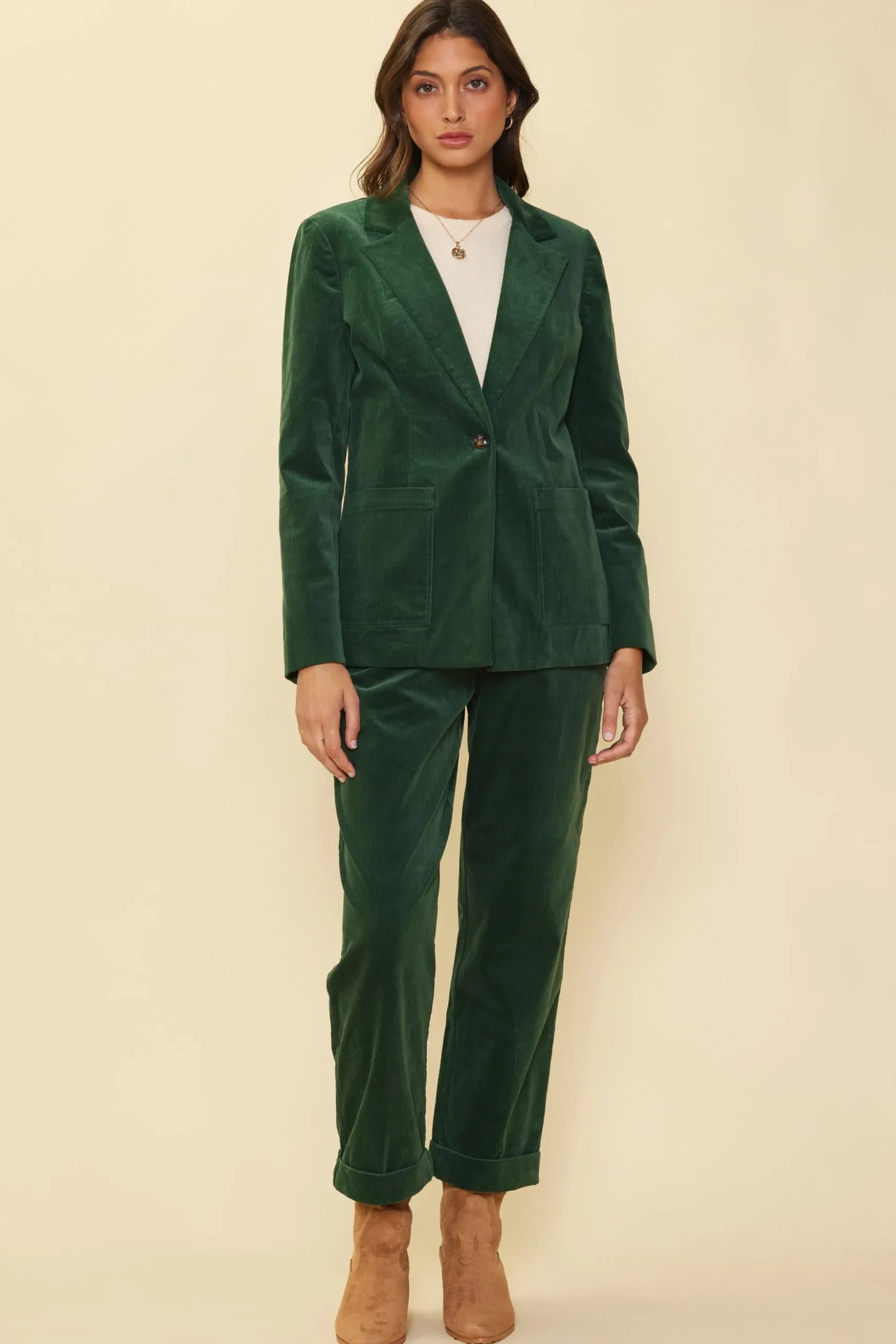 Tailored Corduroy Blazer