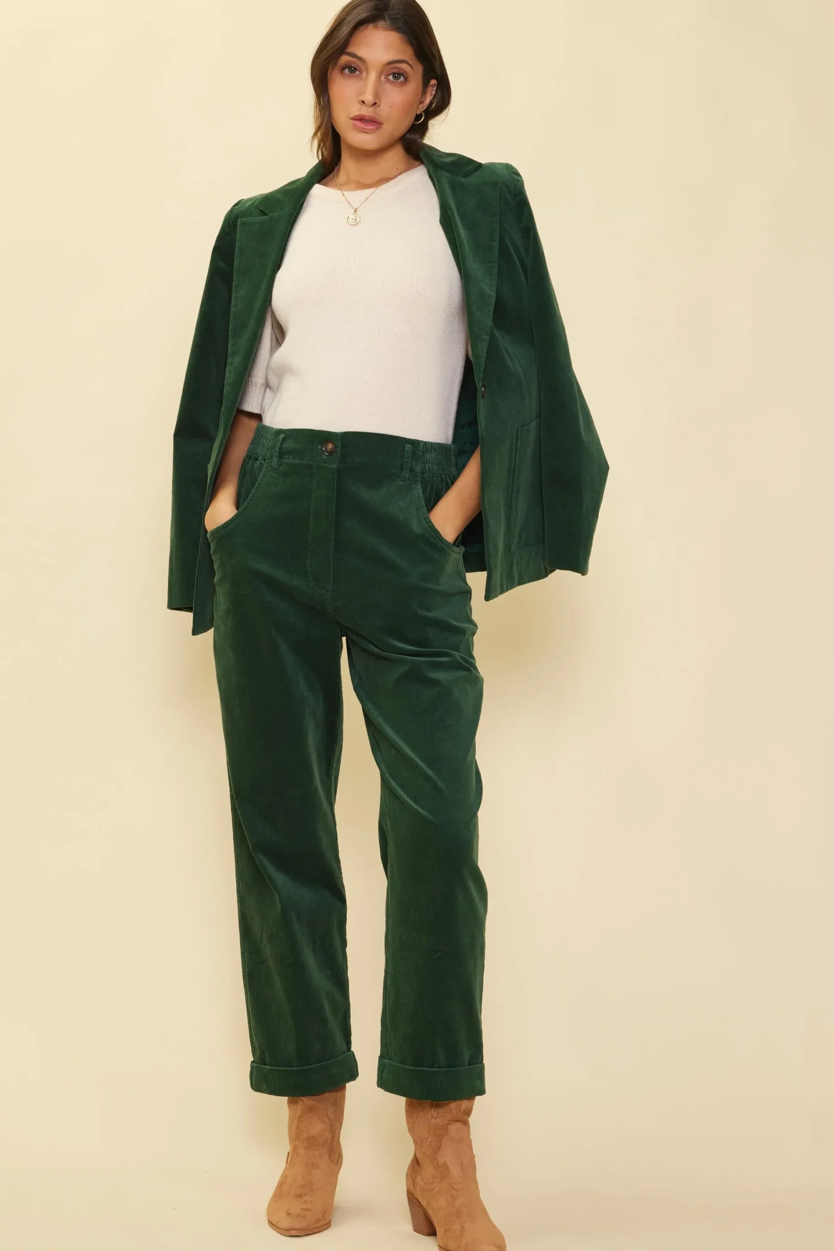 Tailored Corduroy Blazer