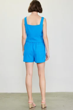 Tailored Pintuck Shorts