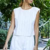 Textured Striped Top