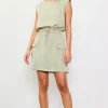 Utility Sleeveless Mini Dress