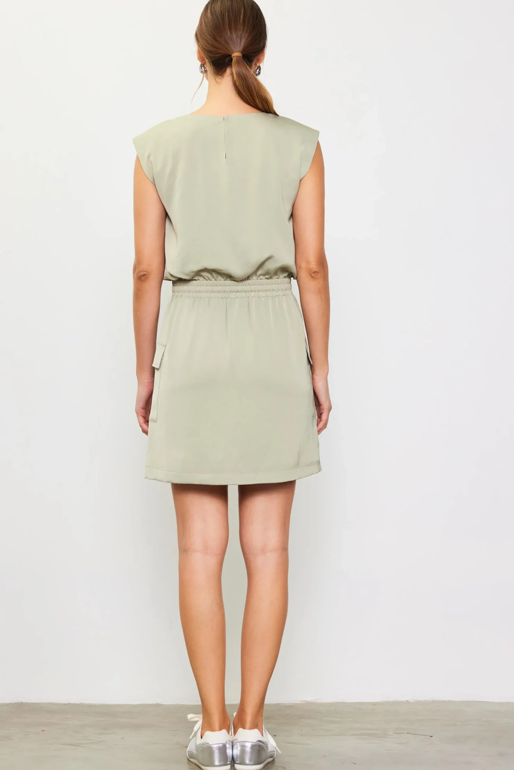 Utility Sleeveless Mini Dress