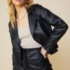 Vegan Leather Biker Jacket