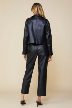 Vegan Leather Biker Jacket