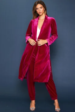 Velvet Duster Coat